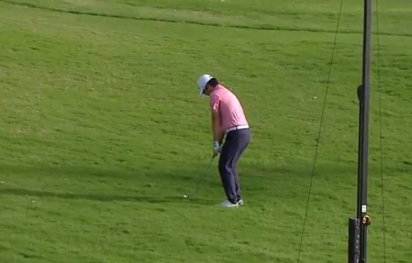 European Tour player misses par-3 green by 70-YARDS then HOLES OUT for birdie